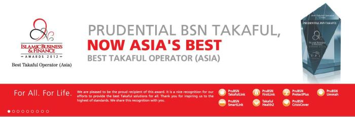 Prudential BSN Takaful Asia Best Takaful